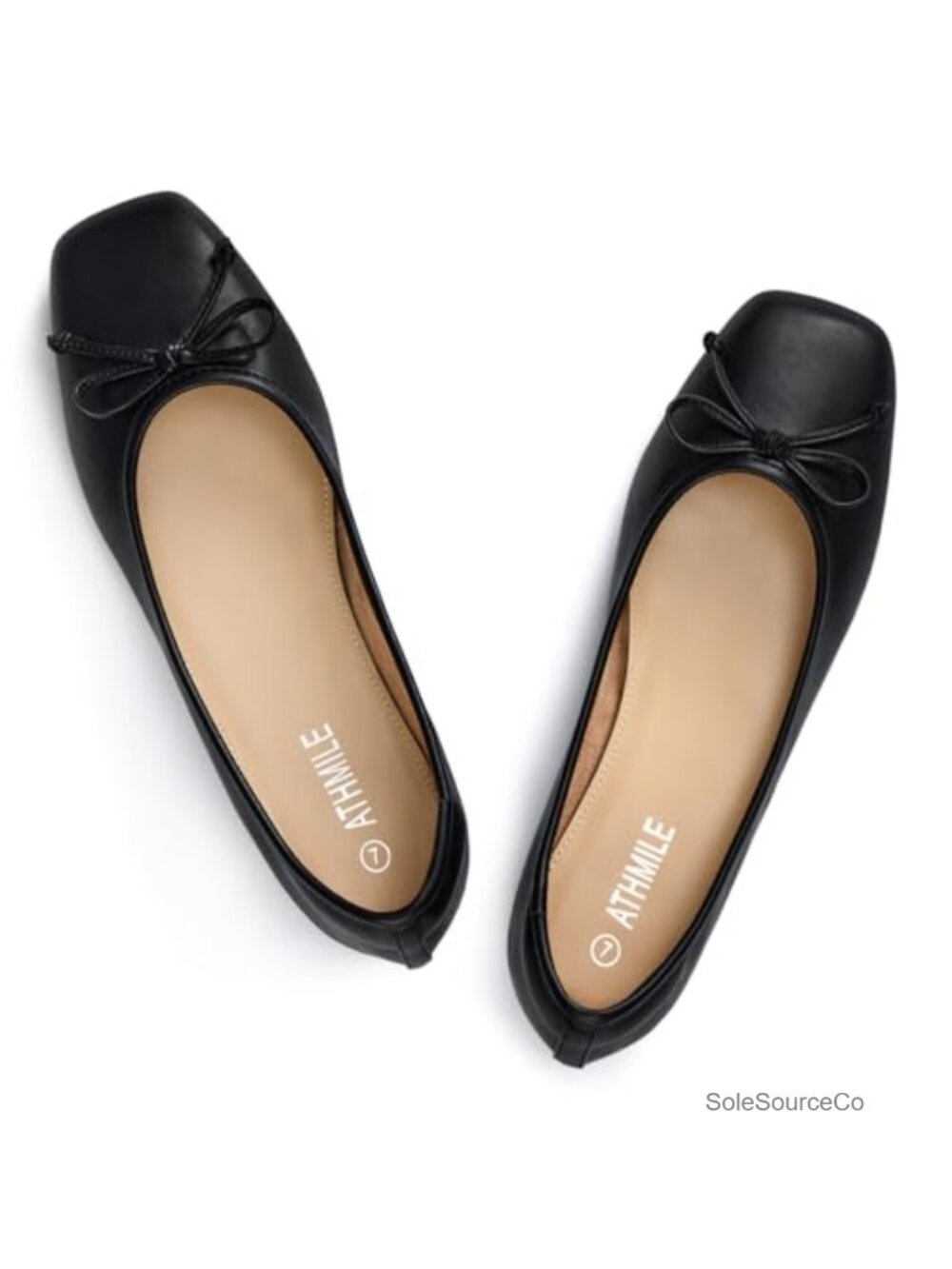 Women's Square Toe Ballet Flats Slip On Comfort Dressy Casual Shoes